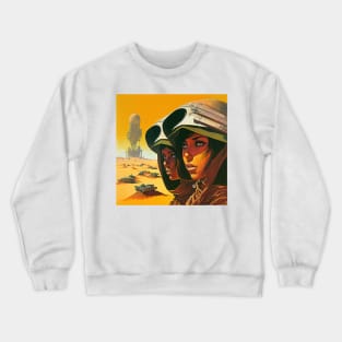 We Are Floating In Space - 59 - Sci-Fi Inspired Retro Artwork Crewneck Sweatshirt